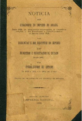 Rio de Janeiro: Imprensa Nacional, 1886., 1886