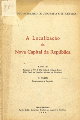 Rio de Janeiro : IBGE, 1948., 1948