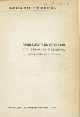 Rio de Janeiro : Imprensa Nacional, 1950., 1950