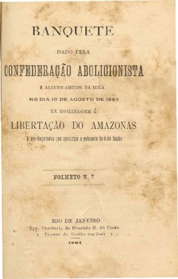 Rio de Janeiro : Typ. Central de E. Rodrigues da Costa, 1884., 1884