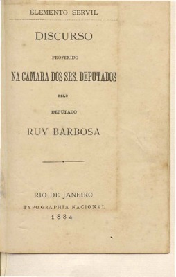 Rio de Janeiro : Typ. Nacional, 1884., 1884