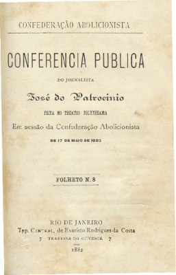 Rio de Janeiro : Typ. Central de E. Rodrigues da Costa, 1882., 1882