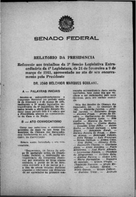 <BR>Data: 1961<BR>Responsabilidade: Senado Federal<BR>Endereço para citar este documento: ->www2.senado.leg.br/bdsf/item/id/242579