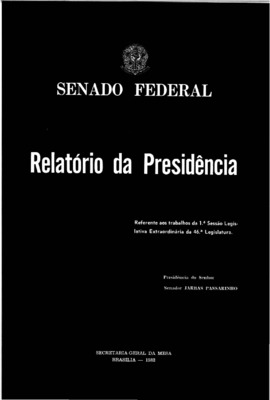 <BR>Data: 1982<BR>Responsabilidade: Senado Federal<BR>Endereço para citar este documento: -www2.senado.leg.br/bdsf/item/id/242609->www2.senado.leg.br/bdsf/item/id/242609