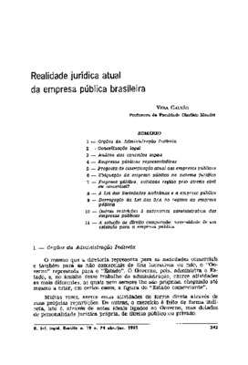 <BR>Data: 04/1982<BR>Fonte: Revista de informação legislativa, v. 19, n. 74, p. 243-260, abr./jun. 1982<BR>Parte de: ->Revista de informação legislativa : v. 19, n. 74 (abr./jun. 1982)<BR>Responsabilidade: Vera Galvão<BR>Endereço para citar este documento
