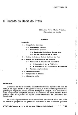 <BR>Data: 01/1984<BR>Fonte: Revista de informação legislativa, v. 21, n. 81, p.147-176, jan./mar. 1984. Suplemento<BR>Parte de: ->Revista de informação legislativa : v. 21, n. 81 (jan./mar. 1984)<BR>Responsabilidade: Ana Maria Villela<BR>Endereço para cit