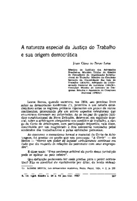<BR>Data: 01/1987<BR>Fonte: Revista de informação legislativa, v. 24, n. 93, p. 257-266, jan./mar. 1987<BR>Parte de: ->Revista de informação legislativa : v. 24, n. 93 (jan./mar. 1987)<BR>Responsabilidade: Júlio César do Prado Leite<BR>Endereço para citar