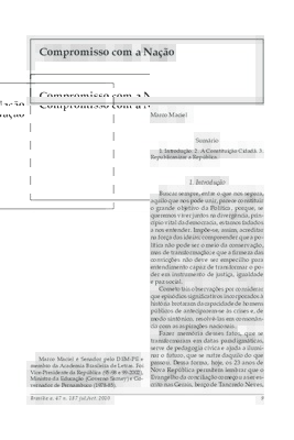 <BR>Data: 07/2010<BR>Fonte: Revista de informação legislativa, v. 47, n. 187, p. 9-19, jul./set. 2010 | Senatus : cadernos da Secretaria de Informação e Documentação, v.6, nº 2, p. 12-16, out. de 2008 | Constituição de 1988 : o Brasil 20 anos depois, v.1<