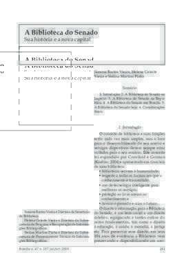 <BR>Data: 07/2010<BR>Fonte: Revista de informação legislativa, v. 47, n. 187, p. 281-299, jul./set. 2010<BR>Parte de: ->Revista de informação legislativa : v. 47, n. 187 (jul./set. 2010)<BR>Responsabilidade: Simone Bastos Vieira, Helena Celeste Vieira e S