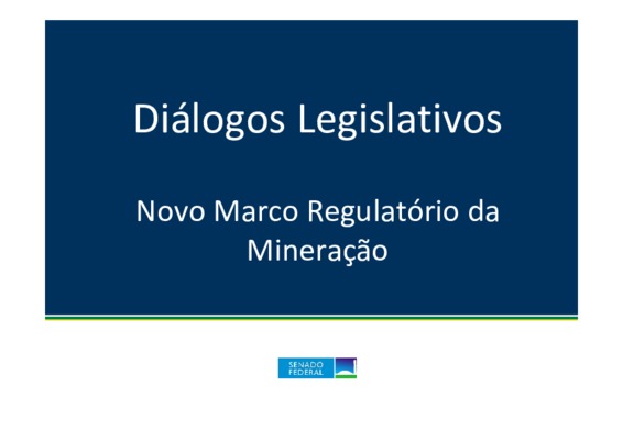 <BR>Data: 08/2013<BR>Conteúdo: Introdução -- O tratamento constitucional da mineração -- As características gerais da atividade mineradora -- O setor mineral no Brasil -- O PL n. 5.807, de 2013 -- Comentários finais<BR>Responsabilidade: Luiz Alberto da Cu