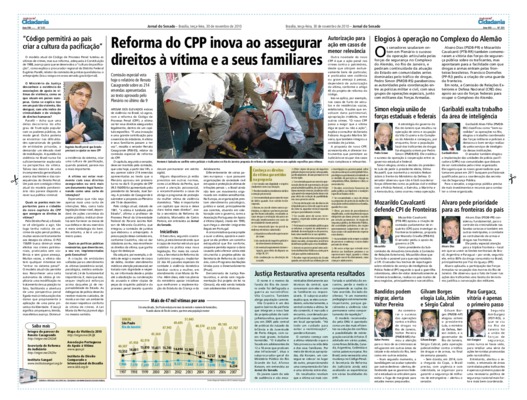 <BR>Data: 30/11/2010<BR>Fonte: Jornal do Senado, v. 8, n. 331, 30 nov. 2010. Especial Cidadania<BR>Endereço para citar este documento: -www2.senado.leg.br/bdsf/item/id/193073->www2.senado.leg.br/bdsf/item/id/193073