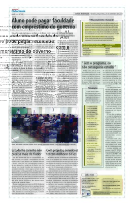 <BR>Data: 20/09/2011<BR>Fonte: Jornal do Senado, v. 9, n. 363, 20 set. 2011. Especial Cidadania<BR>Endereço para citar este documento: ->www2.senado.leg.br/bdsf/item/id/223711