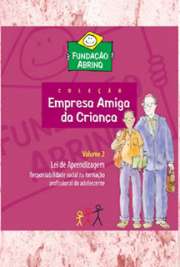 Fundação Abrinq pelos Direitos da Criança e do Adolescente. São Paulo, janeiro de 2004. "Todo ano, mais de um milhão de brasileiros completam 16 anos e vêm reclamar o seu espaço no mercado
de trabalho.Muitos vêm por necessidade, outros, por desejo de independência. Alguns vêm muito bem
preparados, outros não têm a mais vaga noção de como se portar em um ambiente profissional.
O Brasil tem mais de 58 milhões de crianças e adolescentes de até 17 anos. Embora a lei proíba o trabalho
antes dos 16 anos – a não ser como aprendiz, a partir dos 14 – 2,2 milhões de meninos e meninas de 5 a
14 anos começam a trabalhar ainda crianças, com prejuízo de sua saúde, escolaridade e futuro..."