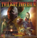 
						A primeira expansão para Twilight Imperium (Third Edition) apresenta quatro novas raças que são invisíveis nas edições anteriores, cartas de estratégia mais equilibradas, mais Objetivos que forçam a ação militar, várias novas surpresas para os planetas neutros, mais dois conjuntos de unidades de plástico, regras (com mais de uma dúzia de novas variantes opcionais) e sistemas adicionais suficiente para um quarto anel em torno de Mecatol Rex. Agora o jogo vai de 3-8 jogadores. 					
				 -  Jogos de Estratégia -  Civilização; Exploração; Ficção Científica; Guerra Futurística -  Colocação de Peças; Negociação; Jogadores com Diferentes Habilidades; Marcadores e Hexágonos