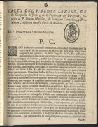LOZANO, Pedro, S.J. 1697-1759,<br/>Carta del P. Pedro Lozano, de la Compañia de Jesus, de la Provincia del Paraguay, escrita al P. Bruno Morales dela misma Compañia, y Provincia, existente en esta Corte de Madrid. - [S.l.] : [s.n.] 1746. - 56 p. ; 4º (21 cm)