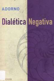   A Dialéctica Negativa de Theodor Adorno tenta desdizer o trabalho da sociedade burguesa, que tinha determinado o valor dos objetos com a ideia de equivalênci