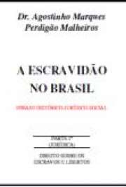 Por meio da análise da obra A escravidão no Brasil – ensaio histórico, jurídico,social, pode-se enunciar que, para Malheiro, escravo é “pessoa” equiparada a “coisa” em razão de uma ficção legal. Os elementos constitutivos do conceito de pessoa não estão explícitos na obra. No entanto, infere-se que pessoa é tida, ao longo do ensaio, como ente dotado de personalidade. Direito Romano, Direito Natural e idéia de liberdade humana concorrem para recompor a definição de personalidade.

Baixar livros eletrônicos em todos os formatos, ebooks online