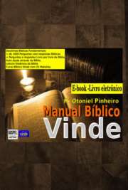   Este manual contem um panorama do plano da salvação comentado, informações sobre o Ministério Vinde(embora possa ser usado por outras denominações) Auto ajud