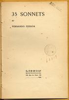 <font size=+0.1 >35 sonnets, Lisbon, 1918</font>
