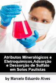 Escola Superior de Agricultura Luiz de Queiroz / Solos e Nutrição de Plantas
Universidade de São Paulo

"O presente trabalho teve como objetivo principal avaliar as relações entre a composição mineralógica de solos representativos do Estado de São Paulo e alguns de seus atributos eletroquímicos como o ponto de efeito salino nulo (PESN) e a capacidade de troca aniônica (CTA). [...] Em relação aos atributos de fácil e rápida determinação, o pH das amostras medido em solução de fluoreto de sódio (pH NaF) apresentou estreita relação com a presença de óxidos de alumínio nas amostras estudadas e, por essa razão, mostrou-se como um índice bastante promissor para a avaliação indireta da capacidade de retenção aniônica de amostras de camadas subsuperficiais de solos das regiões tropicais. [...]"

Livros eletrônicos de Nutrição de Plantas grátis em todos os formatos
formato pdf mobipocket txt ePub format