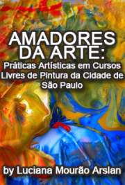 Faculdade de Educação
Universidade de São Paulo

"Esta pesquisa investiga práticas artísticas em alguns cursos livres de pintura da cidade de São Paulo. Gostos e idéias sobre arte muito heterogêneos surgem nestes espaços informais de ensino. Este trabalho se propõe a identificar essa diversidade e interpretar as concepções e funções de arte que presidem distintas formas de práticas artísticas vigentes não institucionalizadas na cidade de São Paulo."

Baixar livros de Educação e Pintura 
Download ebooks grátis