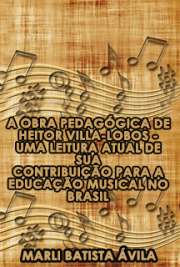 A obra pedagógica de Heitor Villa-Lobos - uma leitura atual de sua contribuição para a educação musical no Brasil

Escola de Comunicações e Artes / Processos de Criação Musical
Universidade de São Paulo

"Este trabalho discute a obra pedagógica musical de H.Villa-Lobos contida nos cinco volumes editados para uso no Canto Orfeônico (Guia Prático, Solfejos - volumes 1 e 2 e Canto Orfeônico - volumes 1 e 2) sob o ponto de vista da pedagogia musical [...]. A proposta principal é apresentar uma análise do material selecionado, arranjado, composto e editado por Villa-Lobos para o Canto Orfeônico, para uma possível utilização no processo de ensino musical, face à importância do compositor e desse segmento de sua obra. [...] Considerando o objetivo principal deste trabalho, que é sugerir uma organização didática para a utilização das canções e solfejos contidos nos cinco volumes analisados, são estabelecidos os critérios adotados, bem como os instrumentos utilizados para tanto. [...]"

 grátis de Pedagogia musical . online na melhor biblioteca eletrônica do Mundo!