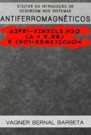   Efeitos da introdução de desordem nos sistemas antiferromagnéticos A2Fe1-xInxCl5.H2O (A = K,RB) e (Nd1-xSmx)2CuO4 Instituto de Física / Física do Estado Sólido