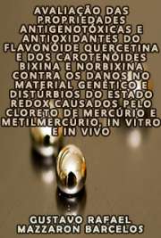 Avaliação das propriedades antigenotóxicas e antioxidantes do flavonóide quercetina e dos carotenóides bixina e norbixina contra os danos no material genético e distúrbios do estado redox causados pelo cloreto de mercúrio e metilmercúrio, in vitro e in vivo

Faculdade de Ciências Farmacêuticas de Ribeirão Preto / Toxicologia
Universidade de São Paulo

"O mercúrio (Hg) é um dos metais mais tóxicos presente no meio ambiente e o principal mecanismo relacionado à sua toxicidade é a indução do estresse oxidativo; sua forma orgânica, metilmercúrio (MeHg) é a que apresenta maior toxicidade. [...] Assim sendo, o presente trabalho teve por objetivo avaliar os possíveis efeitos protetores do flavonóide QC e dos carotenóides BIX e NOR contra os diversos efeitos adversos causados pelo cloreto de mercúrio (HgCl2) e MeHg, em modelos experimentais in vitro e in vivo. [...] Os resultados obtidos indicam que o Hg causa claros efeitos genotóxicos e leva a uma serie de alterações de parâmetros bioquímicos relacionados ao estado redox das células, in vitro e in vivo. [...]"

 de Toxicologia 
Downl...