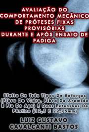   Avaliação do comportamento mecânico de próteses fixas provisórias durante e após ensaio de fadiga - efeito de três tipos de reforços (fibra de vidro, fibra d Faculdade de Odontologia de Bauru / Reabilitação Oral