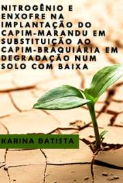   Nitrogênio e enxofre na implantação do capim-Marandu em substituição ao capim-Braquiária em degradação num solo com baixa matéria orgânica Escola Superior de Agricultura Luiz de Queiroz / Solos e Nutrição de Plantas