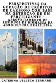   Perspectivas da geração de créditos de carbono com base na obtenção de um fertilizante - aproveitamento de resíduos de biomassa da agricultura brasileira Instituto de Pesquisas Energéticas e Nucleares / Tecnologia Nuclear - Materiais