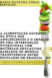 A alimentação saudável na ótica dos adolescentes e o impacto de uma intervenção nutricional com materiais educativos baseados no Modelo Transteórico entre escolares em Brasília - DF

Faculdade de Saúde Pública / Nutrição
Universidade de São Paulo

"[...] Frente à dieta pouco saudável dos adolescentes, é necessário aprofundar o conhecimento sobre seu comportamento alimentar e desenvolver intervenções nutricionais de impacto, como as baseadas no Modelo Transteórico, direcionando ações segundo os estágios de mudança. Objetivo - Caracterizar as percepções sobre alimentação saudável na ótica dos adolescentes e avaliar o impacto de uma intervenção nutricional com materiais educativos baseados no Modelo Transteórico entre adolescentes de escolas públicas de Brasília, Distrito Federal. [...] Os jovens relataram conhecimento adequado sobre alimentação saudável e barreiras focadas nas características dos alimentos, em aspectos individuais e sociais. [...] A intervenção não proporcionou os efeitos esperados. [...]"

Obrigado por baixar ebooks grátis de Comportamento Alimentar . online...