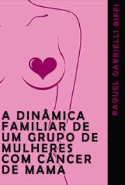 Escola de Enfermagem de Ribeirão Preto / Enfermagem em Saúde Pública
Universidade de São Paulo

"O diagnóstico do câncer de uma maneira geral, em particular do câncer de mama, tem o potencial de provocar desequilíbrio psicosocial não somente nas pessoas acometidas pela doença, mas também no contexto familiar. Assim, objetivou-se neste estudo identificar as percepções de familiares sobre a dinâmica familiar após o câncer de mama, bem como as diferenças quanto: composição familiar, gênero, idade, nível educacional e ocupação. [...] Os resultados revelaram que os familiares independente da idade, nível educacional e ocupação, mostraram aspectos positivos da dinâmica familiar. [...] Os achados mostraram que o câncer de mama em um membro familiar tem a capacidade de provocar alterações na dinâmica familiar; por outro lado, as famílias utilizaram potenciais de cada membro, em particular, na busca da estabilidade familiar."

Obrigado por baixar ebooks grátis de câncer de mama . online na melhor biblioteca do Mundo!