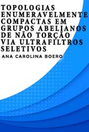 Instituto de Matemática e Estatística / Matemática
Universidade de São Paulo

"Assumindo a existência de $\mathfrak c$ ultrafiltros seletivos dois a dois incomparáveis (segundo a ordem de Rudin-Keisler) provamos que o grupo abeliano livre de cardinalidade $\mathfrak c$ admite uma topologia de grupo enumeravelmente compacta com uma seqüência não trivial convergente. [...] Provamos, ainda, que o grupo abeliano livre de cardinalidade $\mathfrak c$ admite uma topologia de grupo que torna seu quadrado enumeravelmente compacto e construímos um semigrupo de Wallace cujo quadrado é, também, enumeravelmente compacto. Por fim, assumindo a existência de $2^{\mathfrak c}$ ultrafiltros seletivos, garantimos que se um grupo abeliano de não torção e cardinalidade $\mathfrak c$ admite uma topologia de grupo enumeravelmente compacta, então o mesmo admite $2^{\mathfrak c}$ topologias de grupo enumeravelmente compactas (duas a duas não homeomorfas)."

 grátis de ultrafiltros seletivos . online na melhor biblioteca do Mundo!