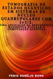   Tomografia de estados quânticos em sistemas de núcleo quadrupolares com I=3/2: uma aplicação da ressonância magnética nuclear à computação quântica Instituto de Física de São Carlos / Física Aplicada