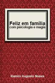 ste livro trata das relações entre duas pessoas adultas que decidem, por livre e espontânea vontade, formar uma família.São muitos os motivos pelos quais o "príncipe vira sapo" e a "princesa se transforma em bruxa". Claro que, com o passa dos anos, todos nós estamos sujeitos a mudanças e transformações, não só físicas como morais e sociais. Estas, todavia, não devem impedir de evoluirmos como seres humanos e cidadãos.Há inúmeros motivos pelos quais uma união se desfaz, entretanto podemos citar quatro quase unânimes:tempo, quando os casais não tomam tempo para fazer o culto familiar. dinheiro, que não é manejado a contento. vida social fora do lar, quando ambos os cônjuges gastam mais tempo com amigos e criticam seu companheiro diante dos outros. relação no lar.

Obrigado por baixar grátis livros de auto-ajuda . online na melhor biblioteca eletrônica do Mundo!