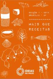 O que queremos nesta publicação é resgatar as histórias e memórias tradicionais dessas receitas e transmiti-las, divulgá-las. Propiciar momentos de trocas e celebrações de valores historicamente construídos.
Mojica de Peixe, Cuscuz, Abobrinha Recheada, Caldo de Aipim e Cuca são algumas das preparações que significam muito mais
do que ingredientes misturados.
São receitas combinadas de uma maneira particular, são grandes tesouros guardados pelas famílias e recheados de significados e aspectos simbólicos. E elas estão no nosso livro!
Que tal mergulhar na culinária brasileira? Aqui você encontrará receitas de diferentes regiões para que todos possam desfrutar de uma experiência acolhedora, cheia
de sentido e afeto.