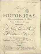 LEITE, António da Silva, 1759-1833<br/>Duetto novo : com accompagnam.to de duas guitarras, violla e baixo / del S.r Antonio da Silva Leite. - Lisboa : Fran.co Dom.gos Milcent, [1794]. - Partitura (2 p.) ; 32 cm + parte instrumental. - (Jornal de modinhas ; Ano 2, N.º 19)