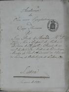 AZEREDO, José Pinto de, 1764-1810<br/>Anatomia dos ossos, e vasos lymphaticos do corpo humano / por Joze Pinto de Azeredo M. D. fizico mor, e professor de Medecina no Reino de Angolla; prezidente annual da Sociedade Medica de Endinburgo; membro da Real Academia das Sciencias de Londres, de Endinburgo, de Lisboa, etc.. - Lisboa no anno de 1791. - F. [77-87] ; 22 cm