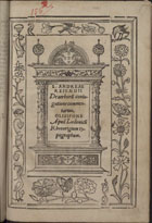 RESENDE, André de, 1498-1573<br/>L. Andreae Resendij De verboru[m] coniugatione commentarius. - Olisipone : apud Lodouicu[m] Rhotorigium, 1540. - [59] f. ; 4º (20 cm)