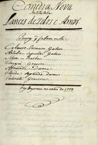 LANCES DE ZELOS E AMOR<br/>Comedia nova intitulada Lances de zelos e amor [depois de 1759]. - [1], 33 f., enc. ; 21 cm