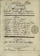 DESTOUCHES, Néricault, 1680-1754<br/>Comedia nova intitulada O ingrato / do Mr. Destouches ; e traduzida novamente em portuguez por *** 1783 Out. 28. - [1], 47 f., enc. ; 21 cm