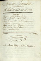 ALMEIDA, Rodrigo António de, fl. 1796<br/>Comedia famosa intitulada A melhor dita de amor / seo autor Rodrigo Antº. de Almeida 1796. - [1], 29 f., enc. ; 21 cm