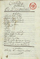OS DESCONTENTES<br/>Comedia intitulada Os descontentes 1788 Mar. 10. - [1], 52 f., enc. ; 21 cm