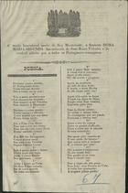 Poesia á muito lamentavel morte de S. M. a Srª D. Maria Segunda. - Lisboa : Typ. H. Pires Marinho, 1854. - 2 p. ; fol.