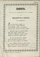 Soneto em honra da Srª Mabilli, no dia do seu beneficio no Th. de S. Carlos em 16 de Março de 1844. - Lisboa : Typ. A. J. Rocha, 1844. - fol.
