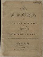 PICCINNI, Niccolò, 1728-1800<br/>The songs in -La buona figliuola- / Composd by Sig.r Nicolo Piccini. - London : R. Bremner, [entre 1760 e 1789]. - Partitura ([II], 5, 84 p.)  ; 34 cm