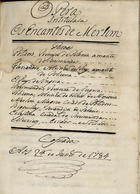 LIMA, Alexandre António de, 1699-1760<br/>Opera intitulada Os encantos de Merlim / [Alexandre António de Lima] 1784 Jun. 24. - [1], 61 f., enc. ; 21 cm