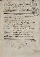 METASTASIO, Pietro, 1698-1782<br/>Tragicomedia intitulada A constante Zenobia / [Pietro Metastasio] 1797. - [1], 39 f., enc. ; 21 cm