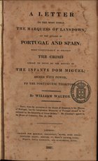An authentic account of Mr Canningªs policy with respect to the constitucional charter of Portugal in reply to observations on the papers laid before parliament. - London : J. Hatchart and Son, 1830. - 59 p. ; 21 cm